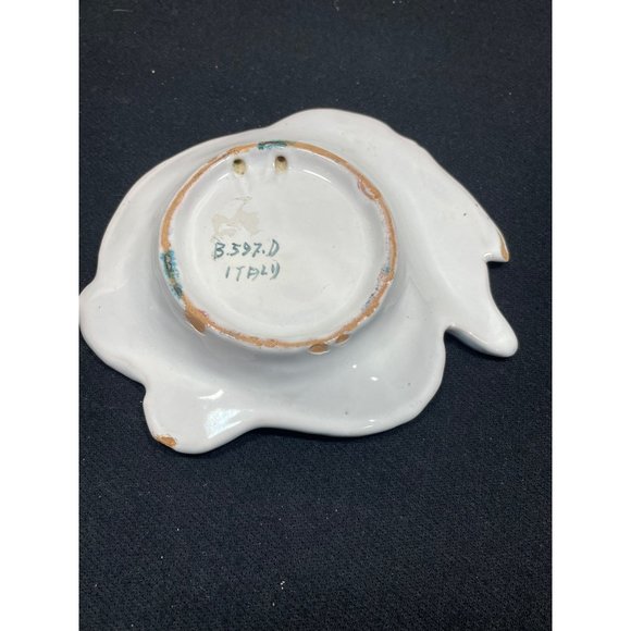 Vintage Italy Bunny Rabbit Wall Plaque Blue Kisch - Picture 6 of 8